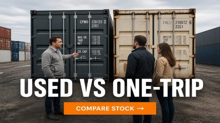 Used vs One-Trip Shipping Containers Compared — USED OR ONE-TRIP? | containerslibarry.com