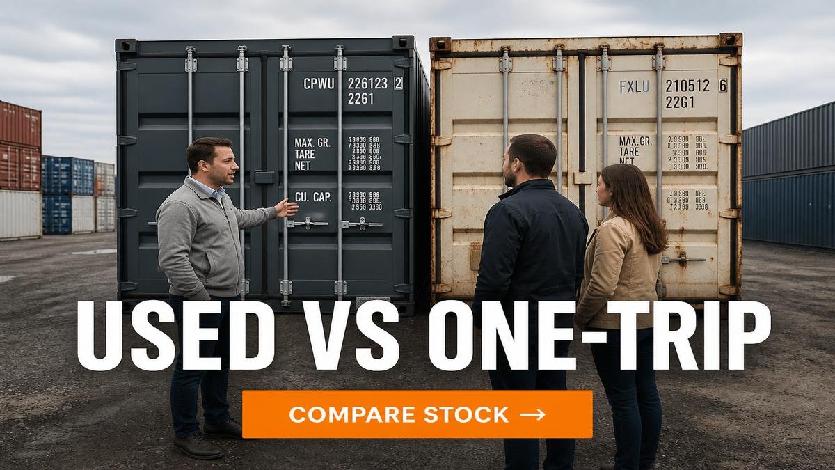 Used vs One-Trip Shipping Containers Compared — USED OR ONE-TRIP? | containerslibarry.com